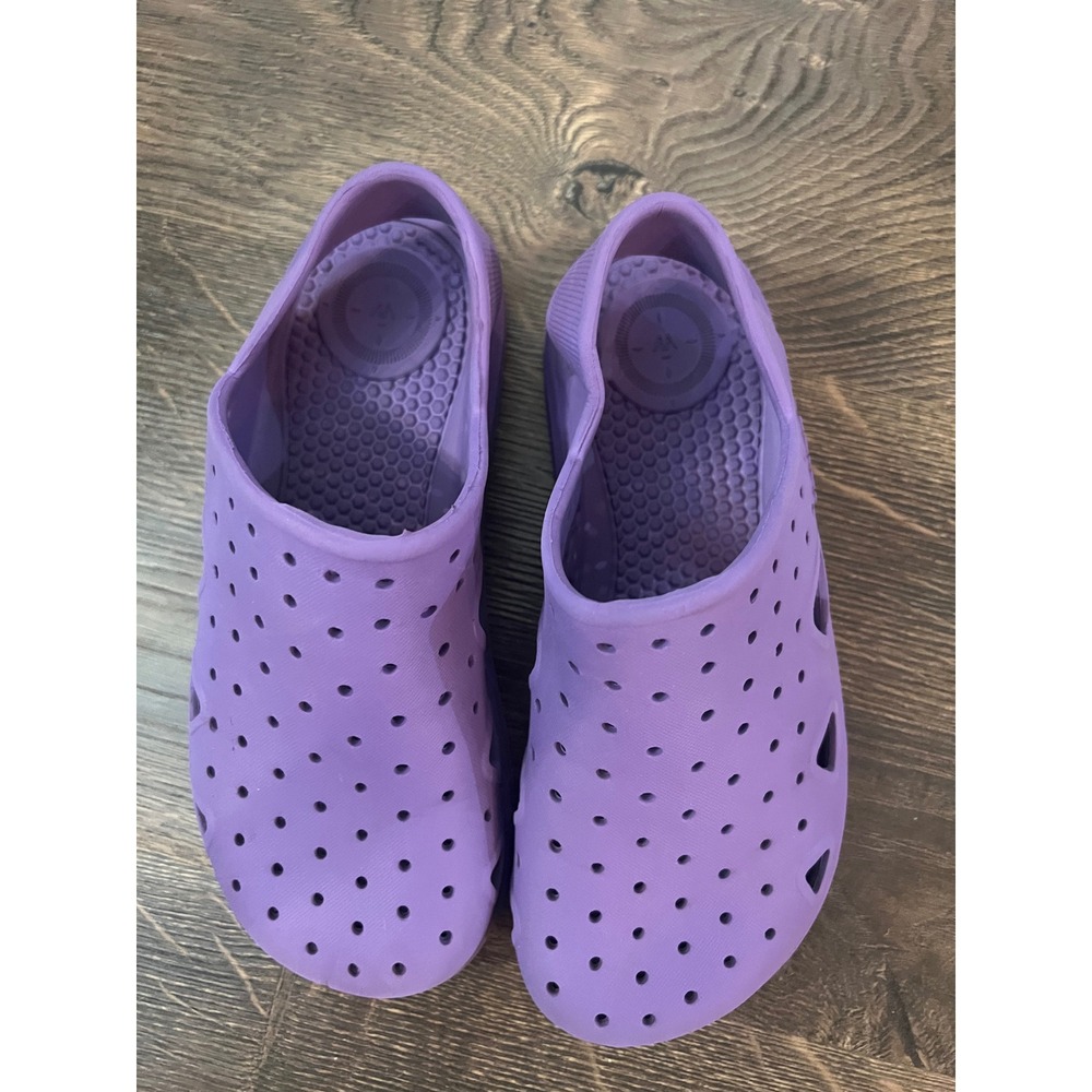 Totes Everywear Purple Kids Clogs Slip On Water Shoes Size 13-1 US Kids